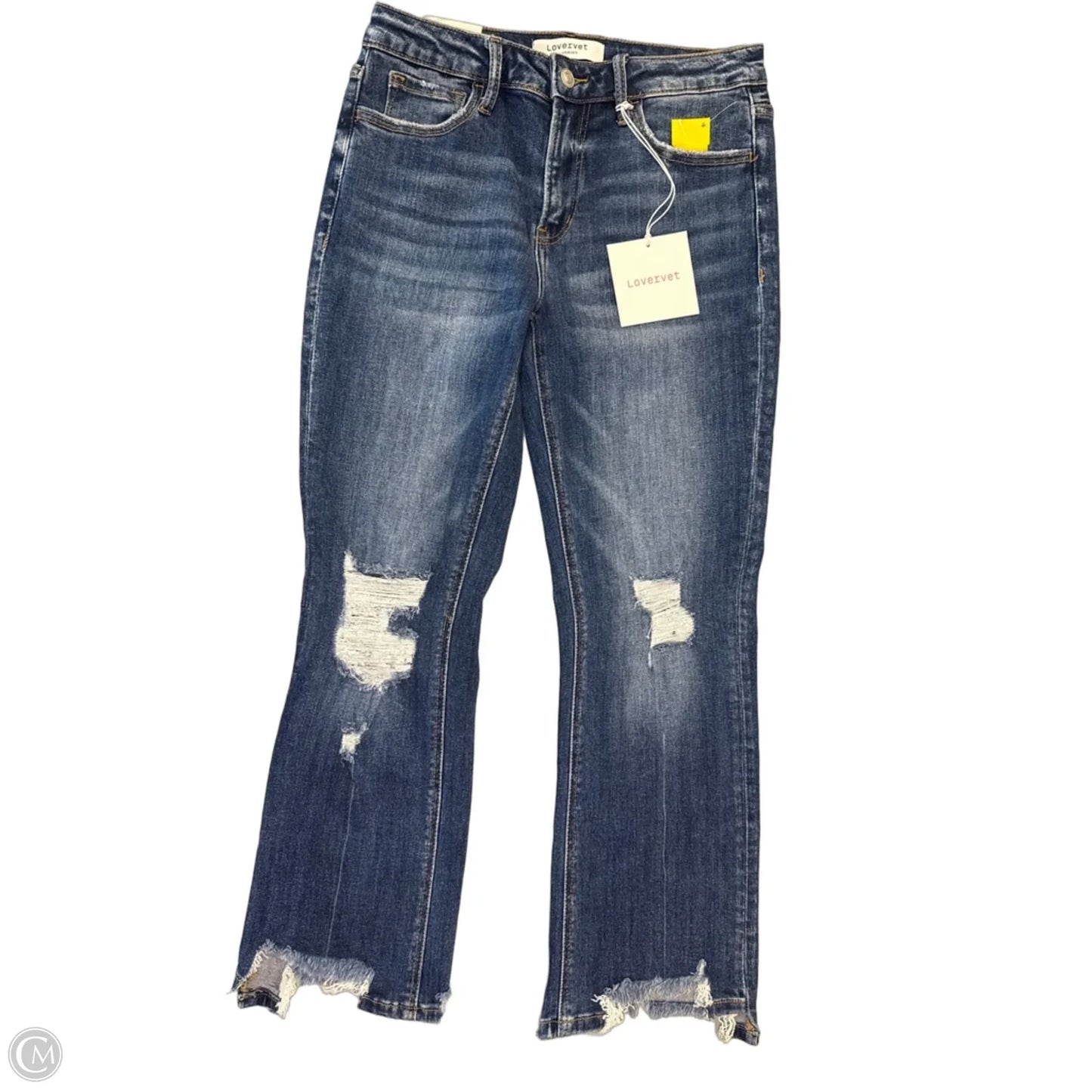 Jeans Flared By Vervet In Blue Denim, Size: 6