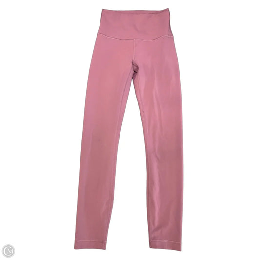 Athletic Leggings By Lululemon In Pink, Size: S