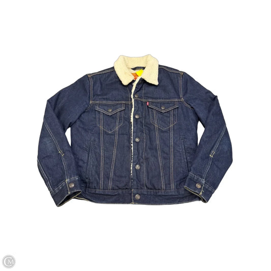 Jacket Denim By Levis In Blue Denim, Size: S