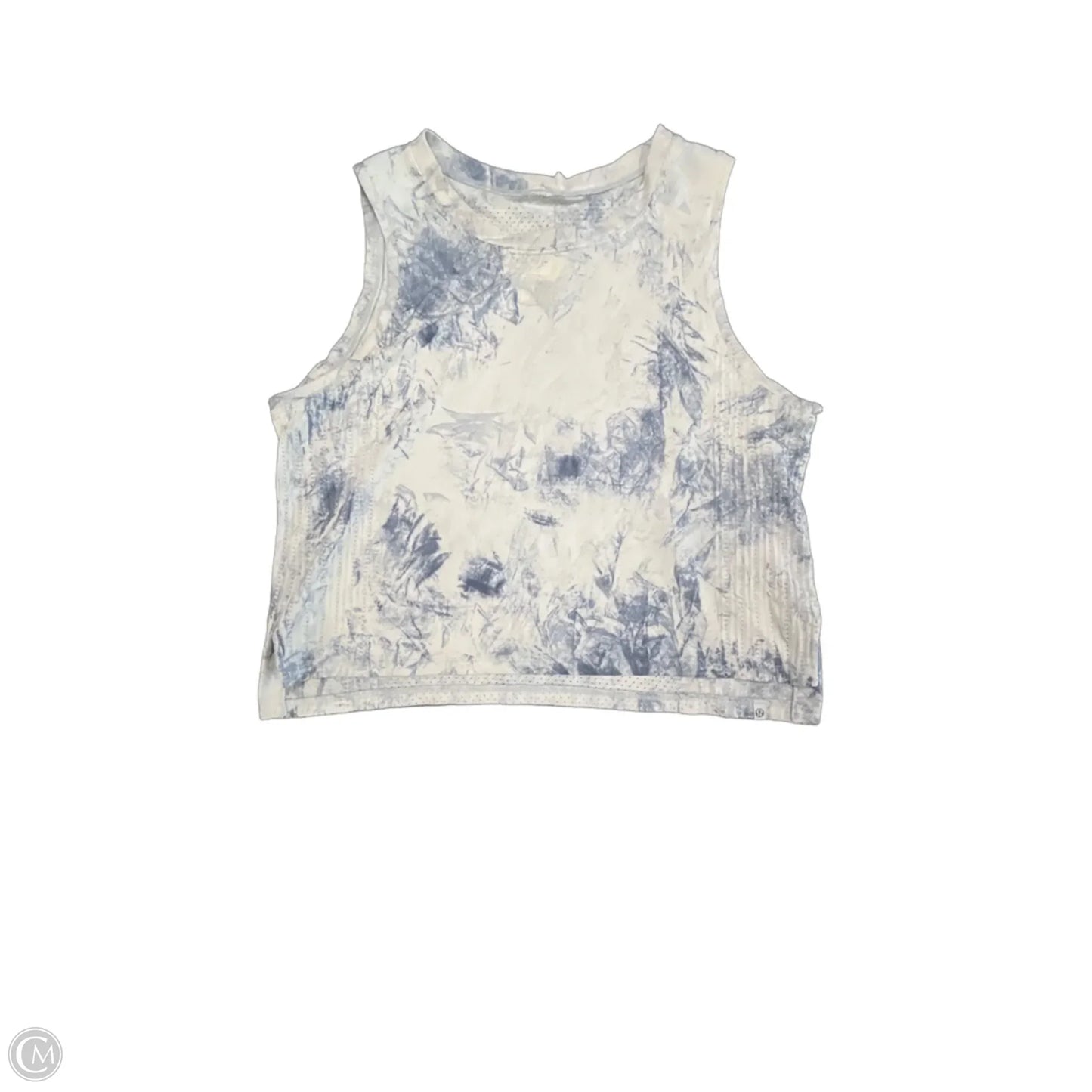 Athletic Tank Top By Lululemon In Blue & White, Size: S
