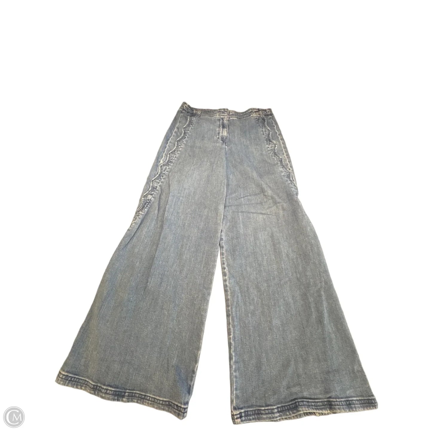 Jeans Wide Leg By Maeve In Blue Denim, Size: 14