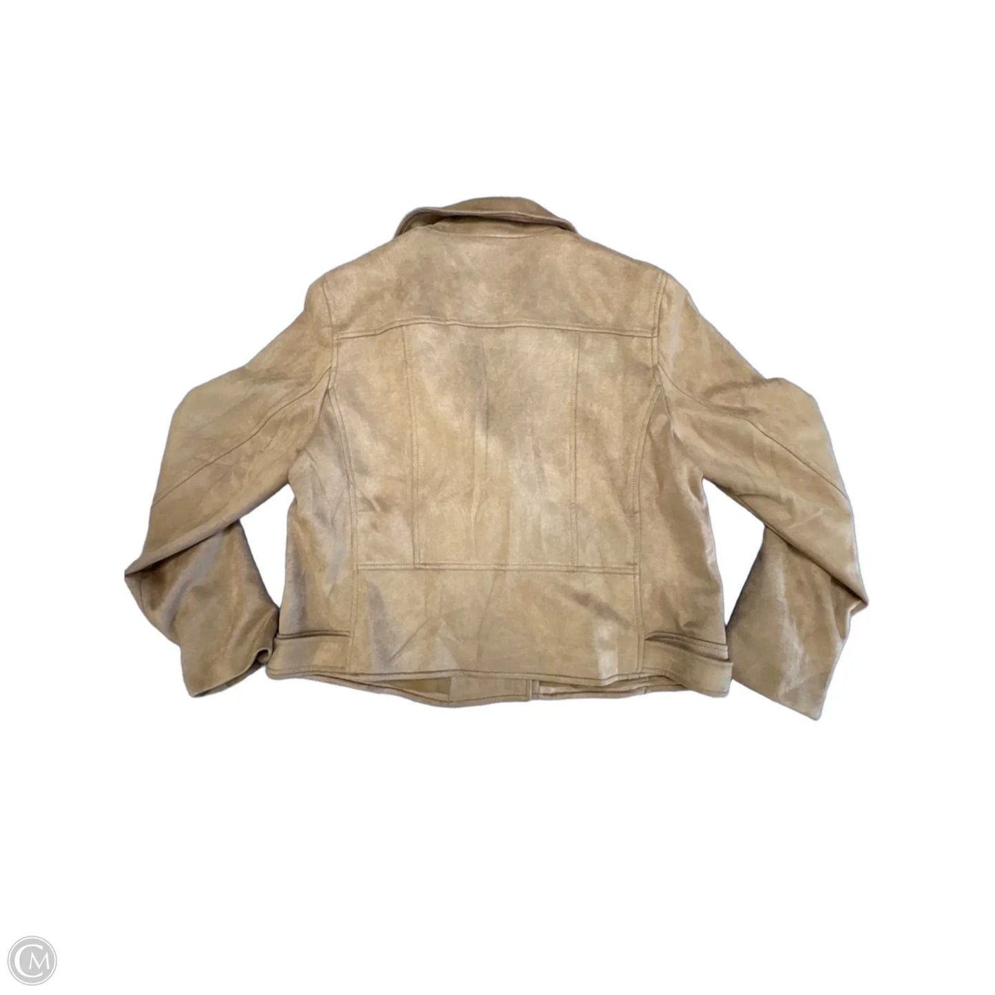 Jacket Moto By Loft In Brown, Size: L