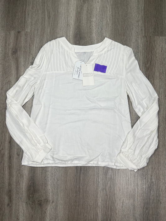 White Blouse Long Sleeve Ninexis, Size S