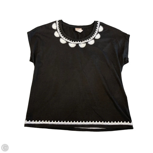 Top Sleeveless By Chicos In Black, Size: S