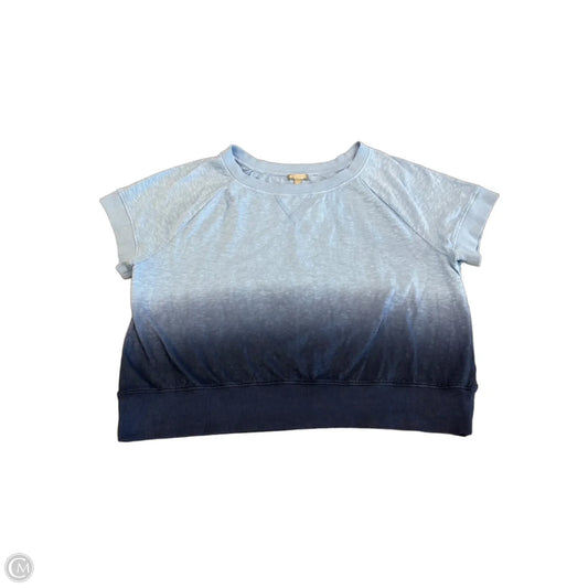 Top Short Sleeve By Talbots In Blue, Size: Xl