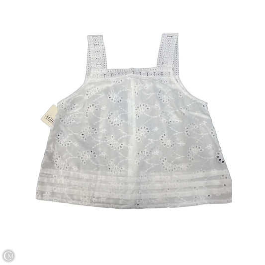 Blouse Sleeveless By Ana In White, Size: L
