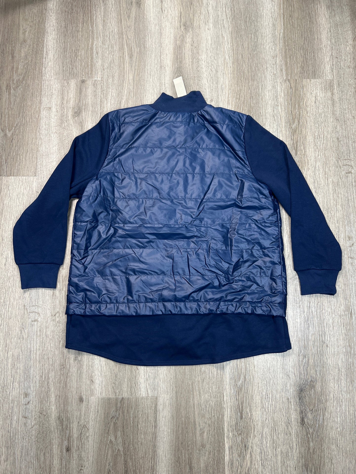 Jacket Puffer & Quilted By Chicos In Blue, Size: 2