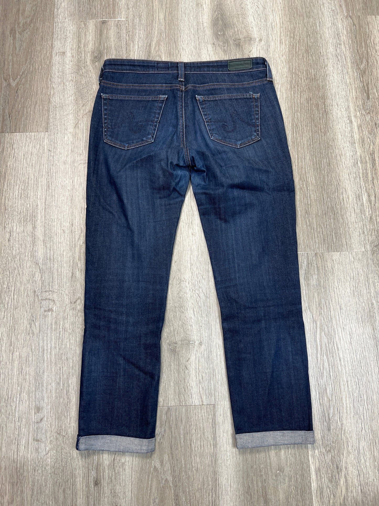 Jeans Straight By Adriano Goldschmied In Blue Denim, Size: 6