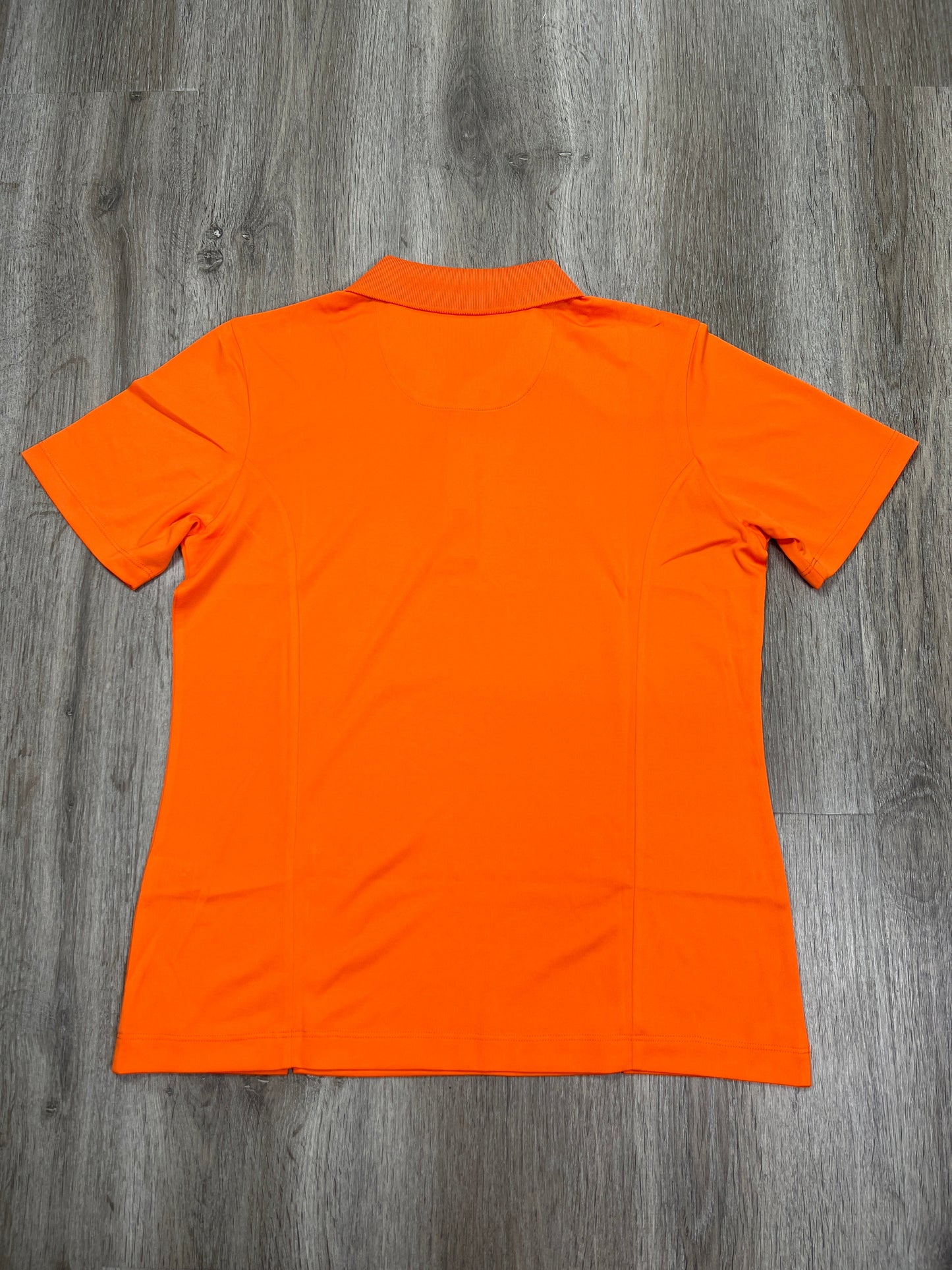 Orange Athletic Top Short Sleeve Clothes Mentor, Size S