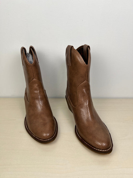 Brown Boots Western A RIDER GIRL, Size 6.5