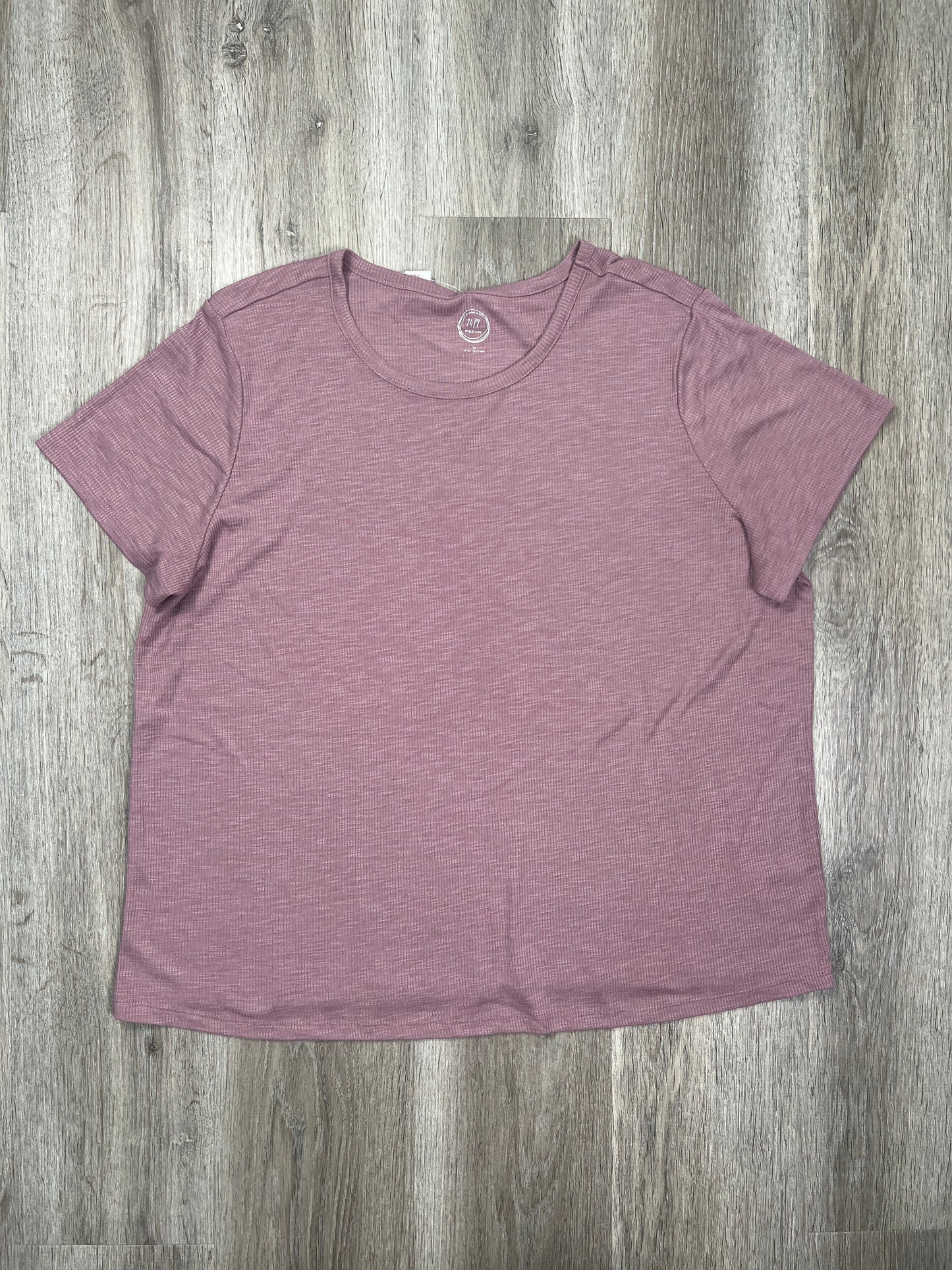 Purple Top Short Sleeve Basic Maurices, Size 3x