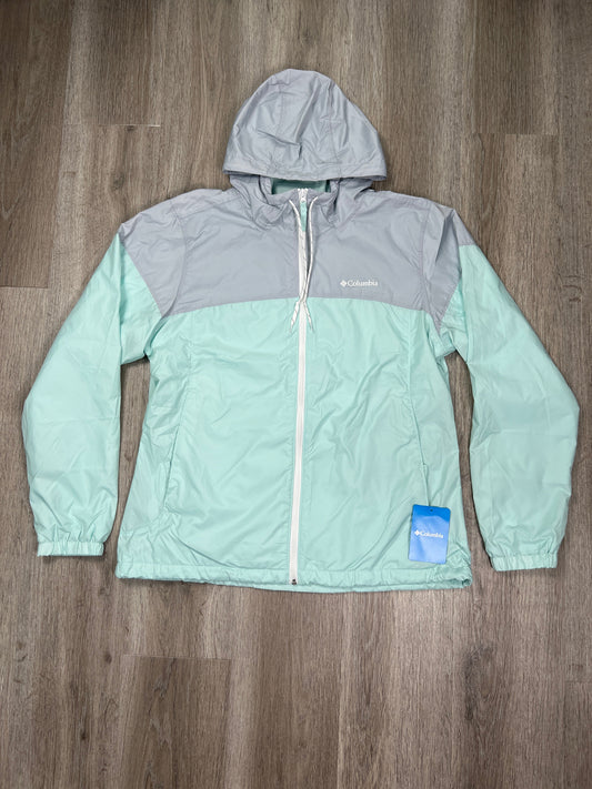 Green & Grey Jacket Windbreaker Columbia, Size L