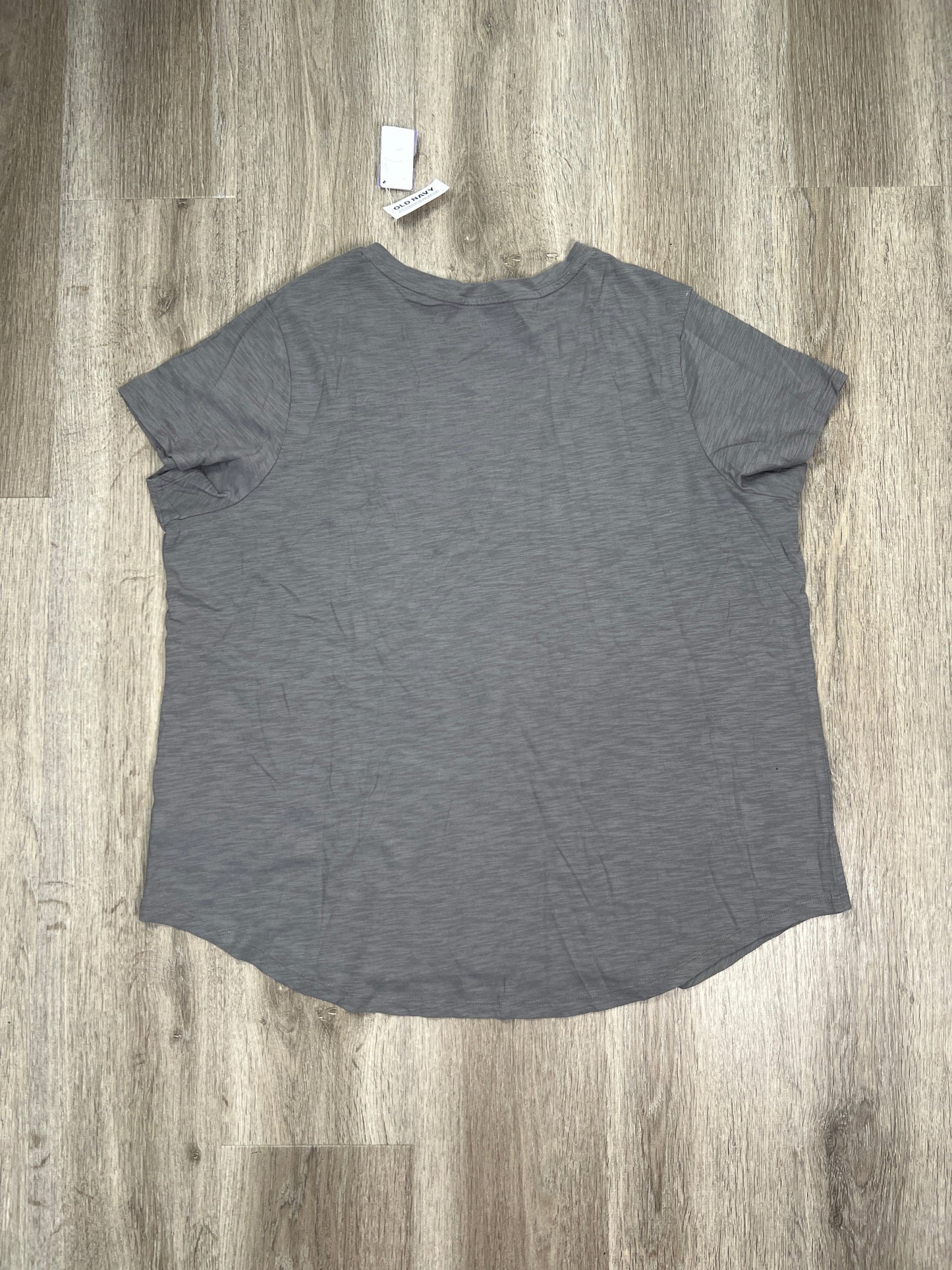 Grey Top Short Sleeve Basic Old Navy, Size Xxl