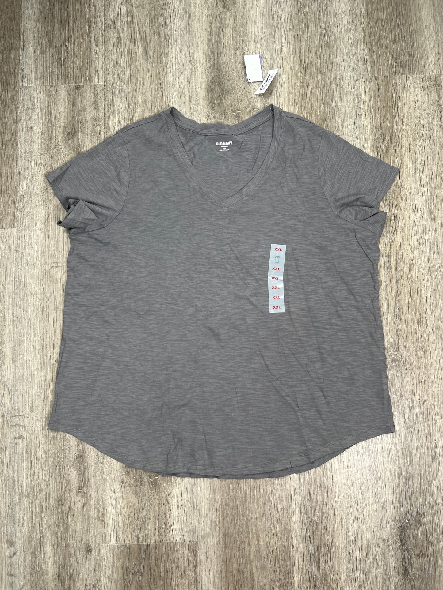 Grey Top Short Sleeve Basic Old Navy, Size Xxl