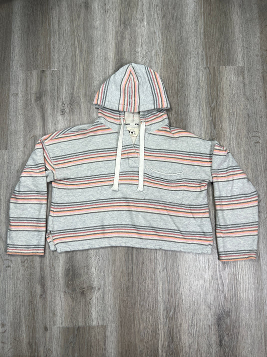 Striped Pattern Sweatshirt Hoodie Madewell, Size Xs