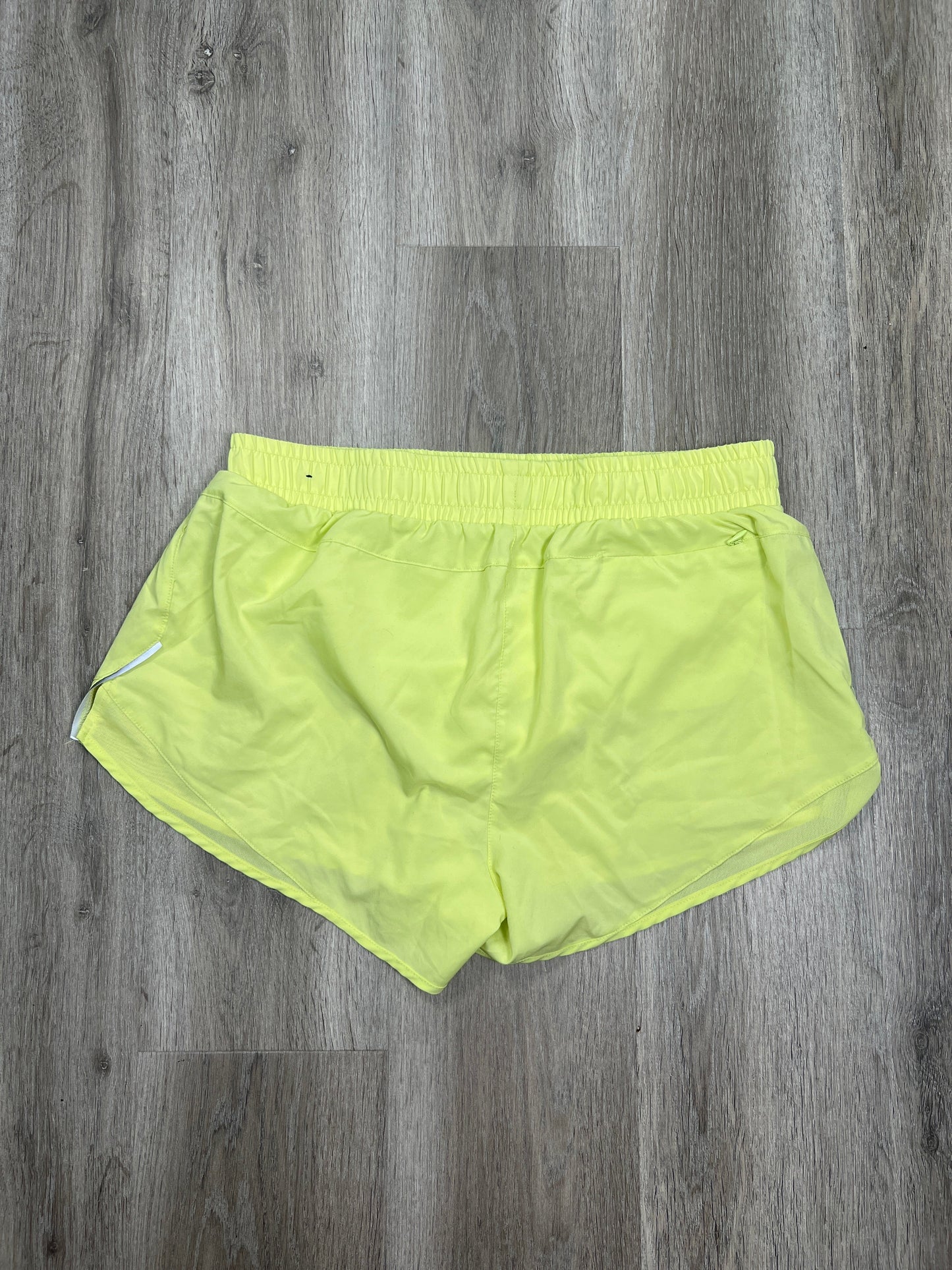 Yellow Athletic Shorts Asics, Size Xl