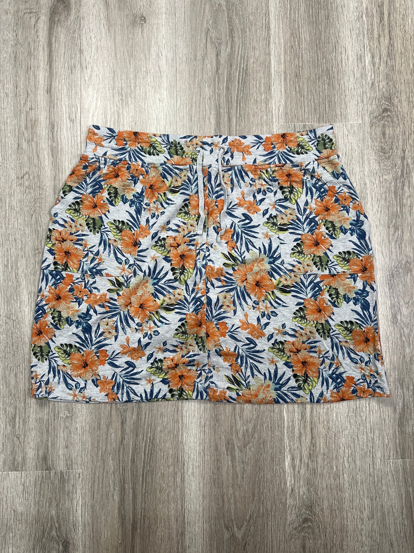 Floral Print Skort Tribal, Size Xl