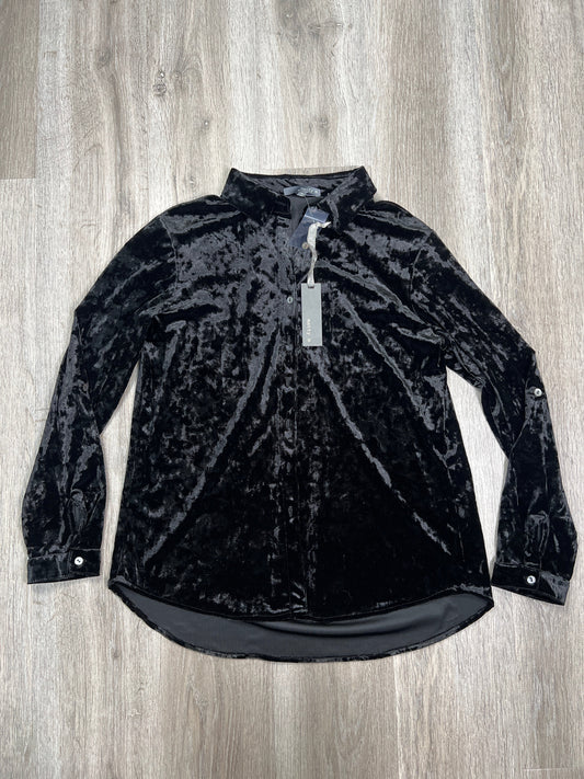 Black Blouse Long Sleeve Matty M, Size M