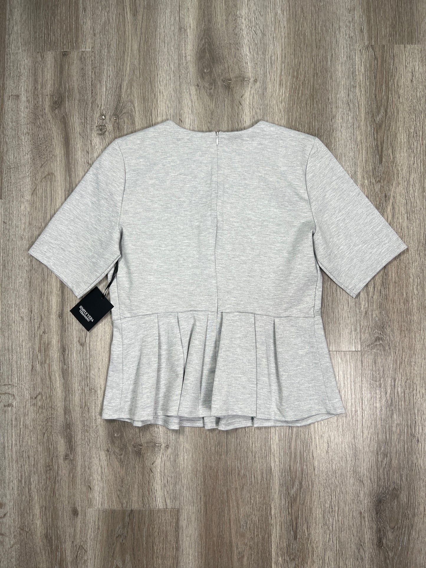 Grey Top Short Sleeve Simply Vera, Size L