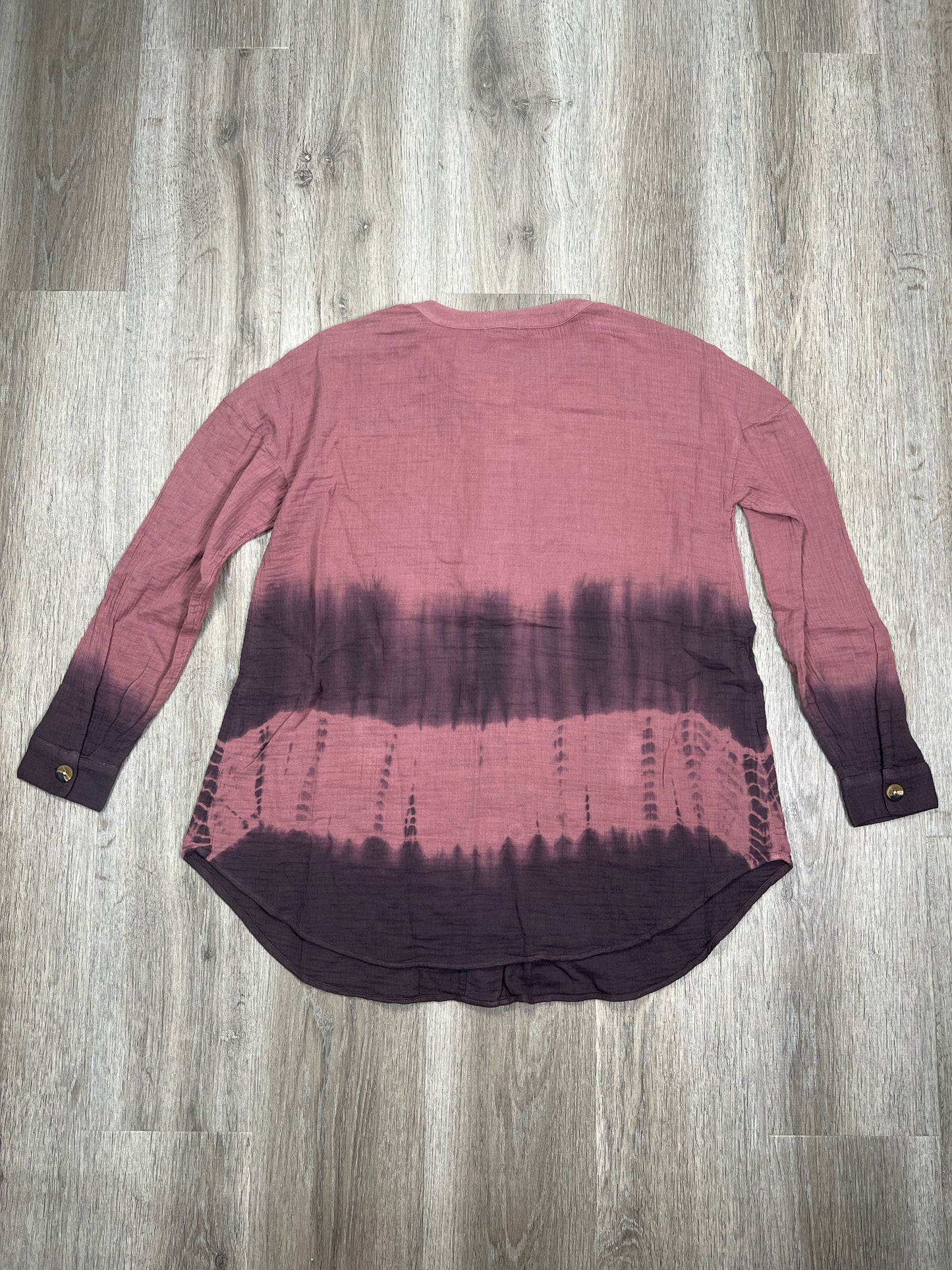 Tie Dye Print Blouse Long Sleeve Pure Jill, Size S