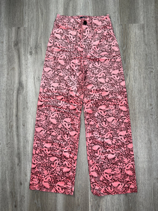 Floral Print Pants Corduroy Maeve, Size Xs