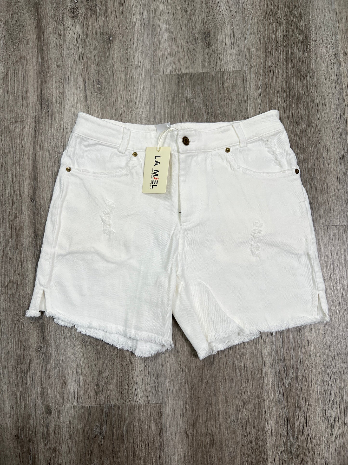 White Denim Shorts La Miel, Size L