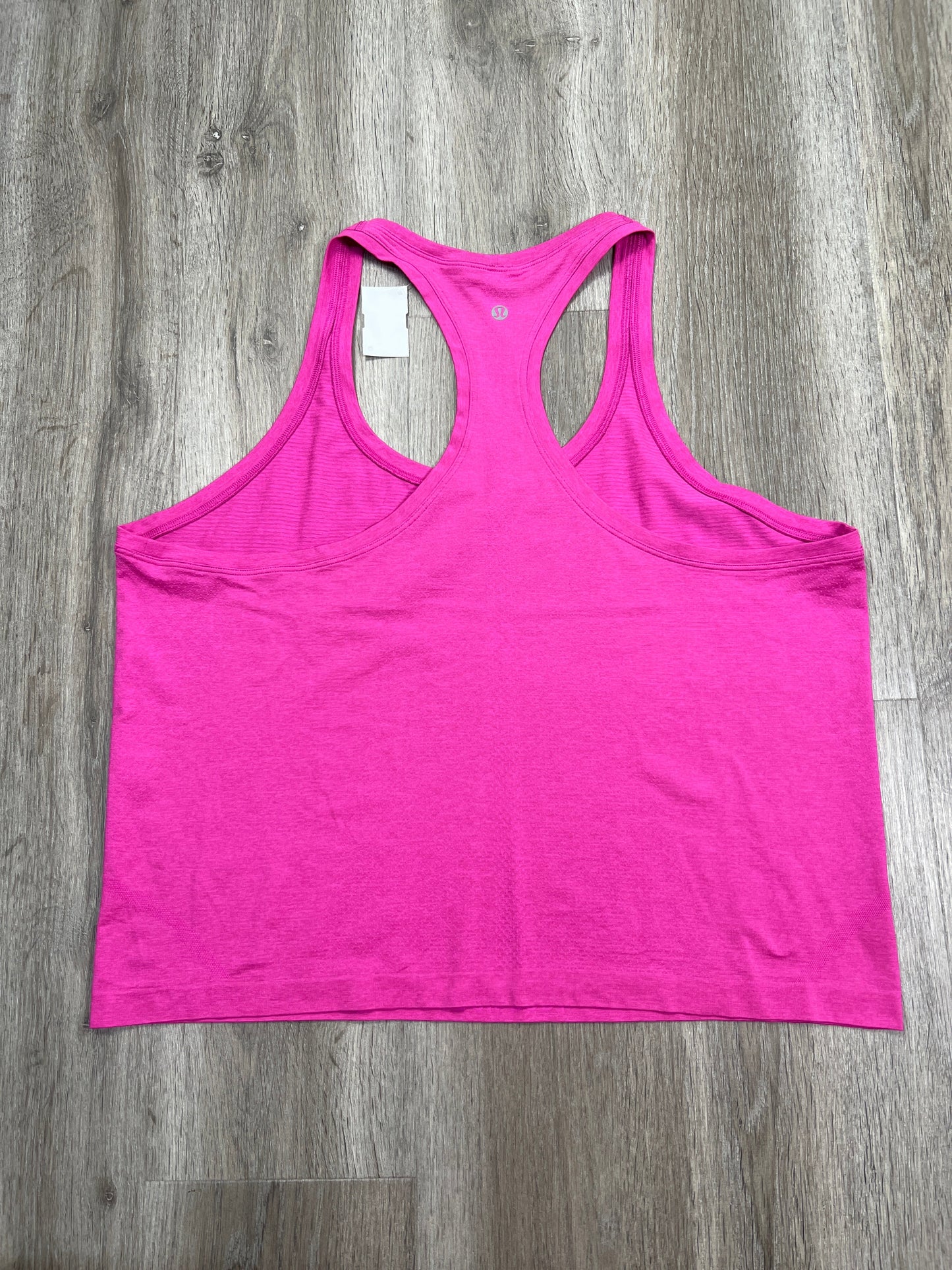 Athletic Tank Top By Lululemon In Pink, Size: Xl