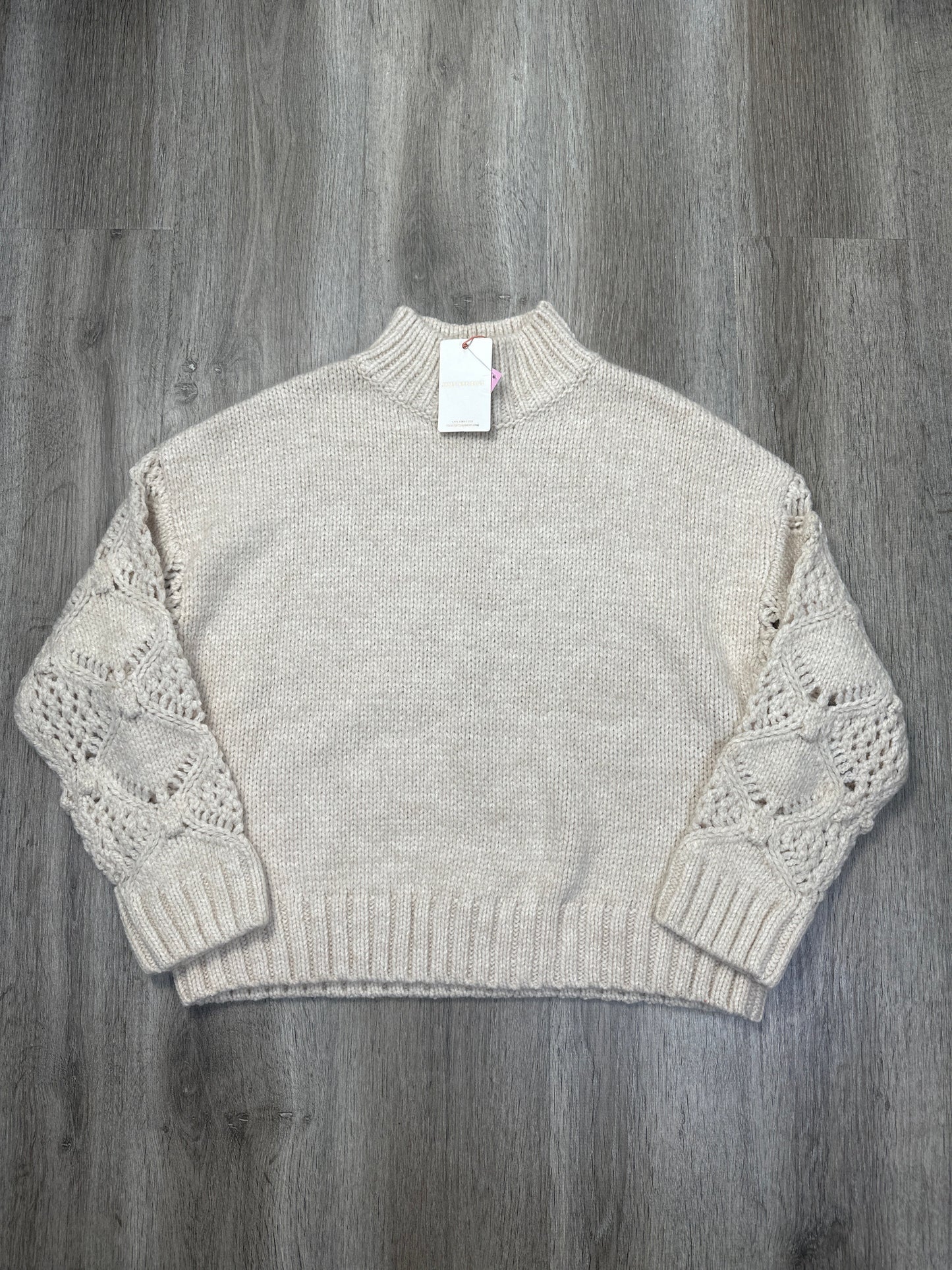 Sweater By Skies Are Blue In Cream, Size: M