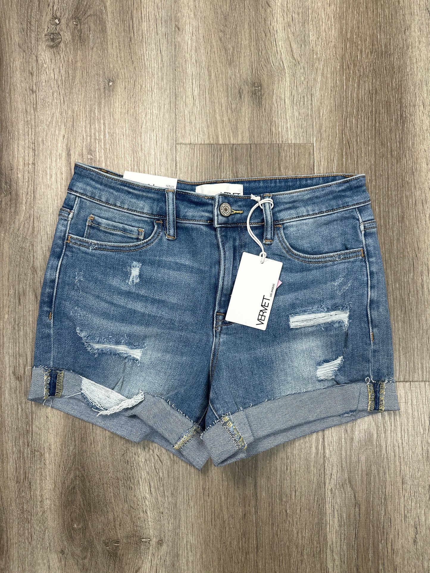 Shorts By Vervet In Blue Denim, Size: M