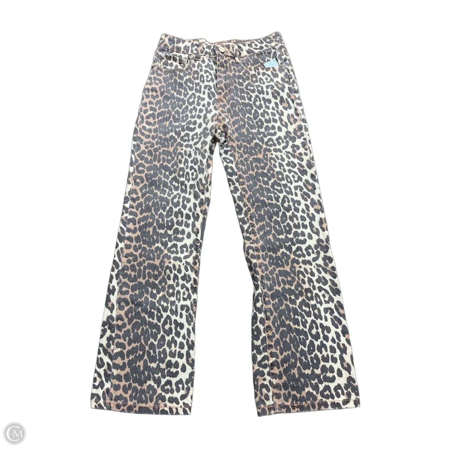 Jeans Straight By Oat In Animal Print, Size: 2
