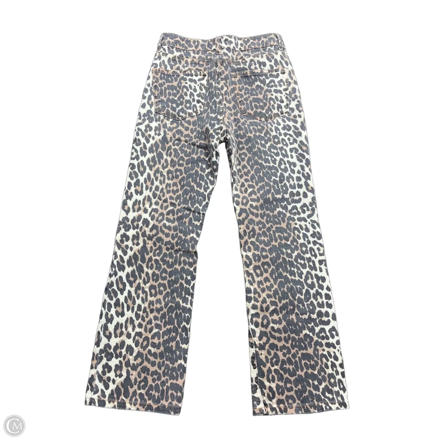 Jeans Straight By Oat In Animal Print, Size: 2