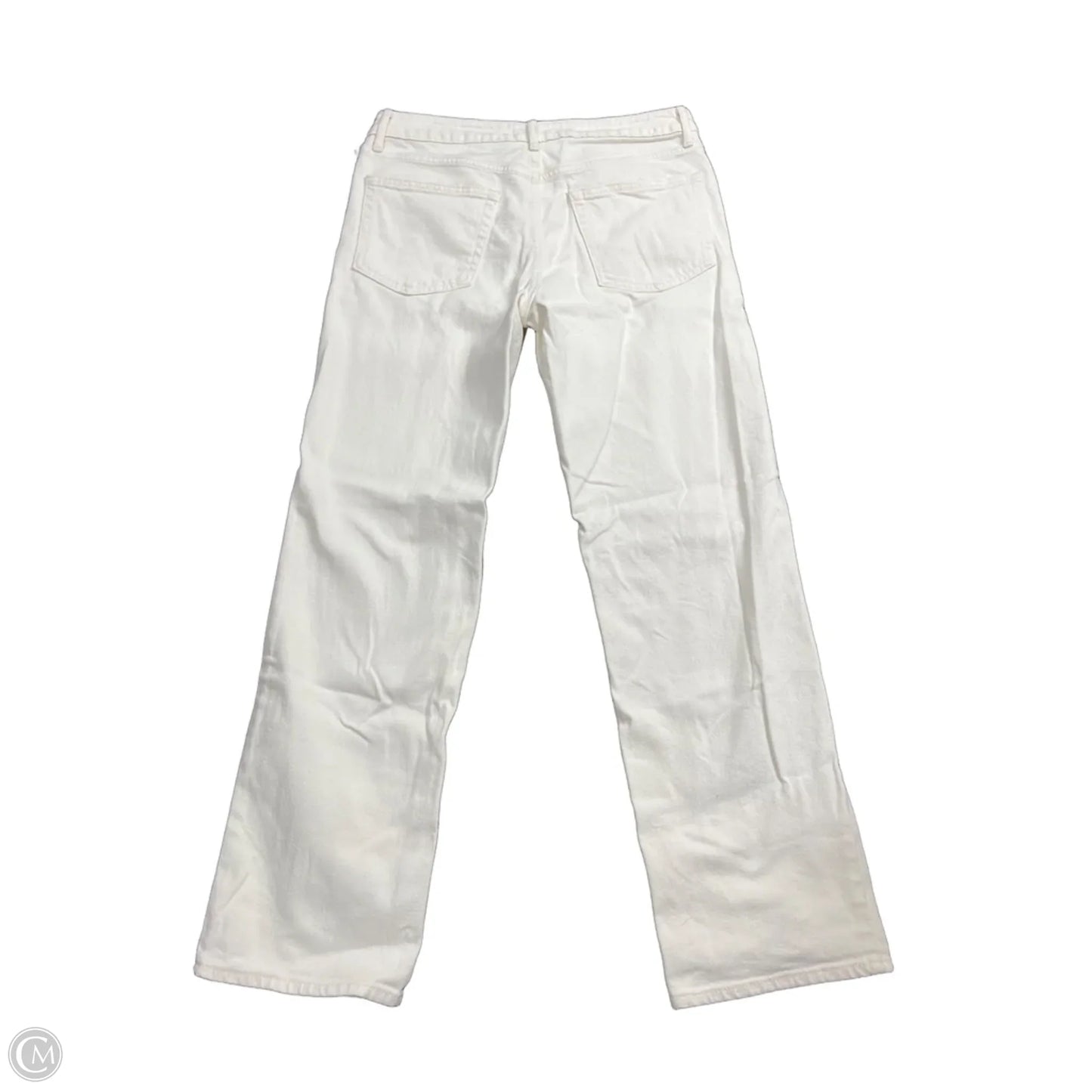 Jeans Straight By Just Black In Cream Denim, Size: 12