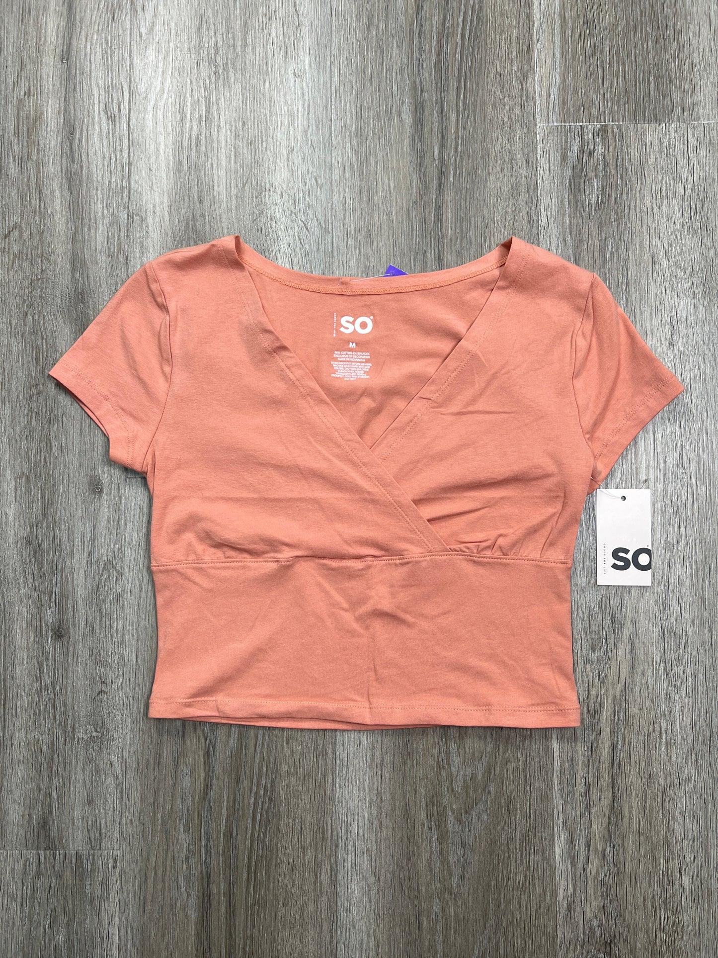 Coral Top Short Sleeve Basic So, Size M