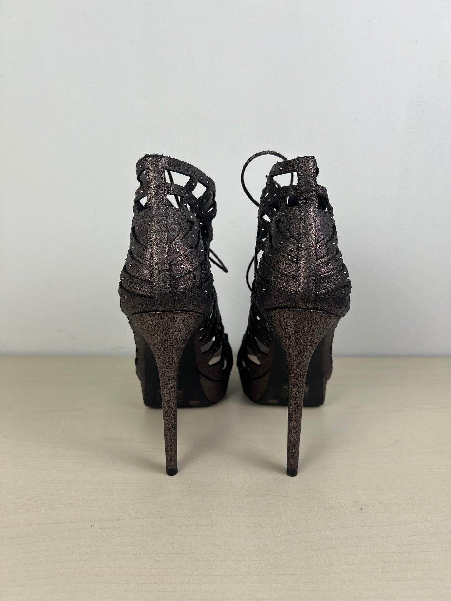 Bronze Shoes Heels Stiletto Jessica Simpson, Size 10