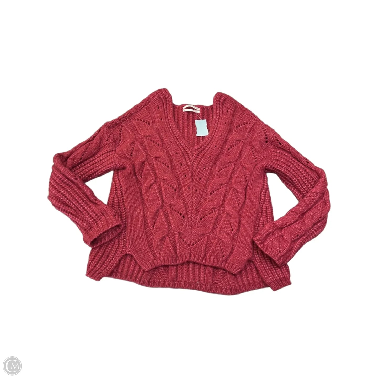 Sweater By Anthropologie In Red, Size: Xs
