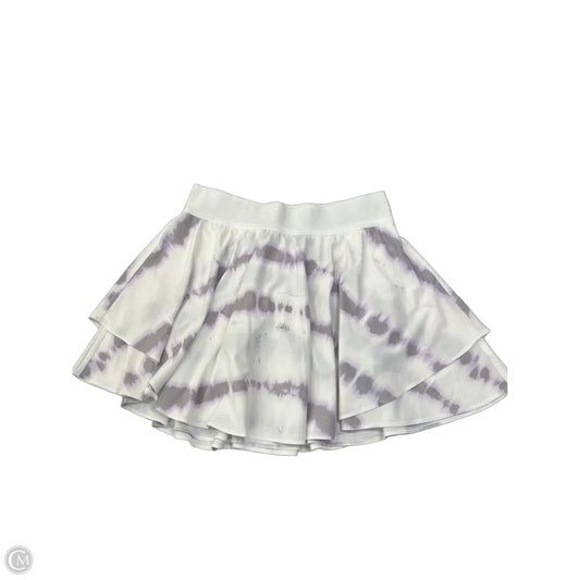 Athletic Skort By Lululemon In Grey & White, Size: M