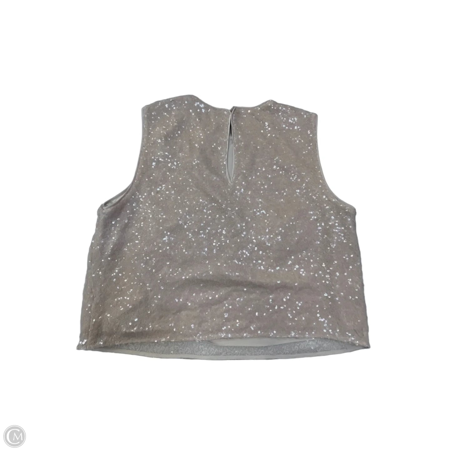 Top Sleeveless Designer By Kate Spade In Beige, Size: M