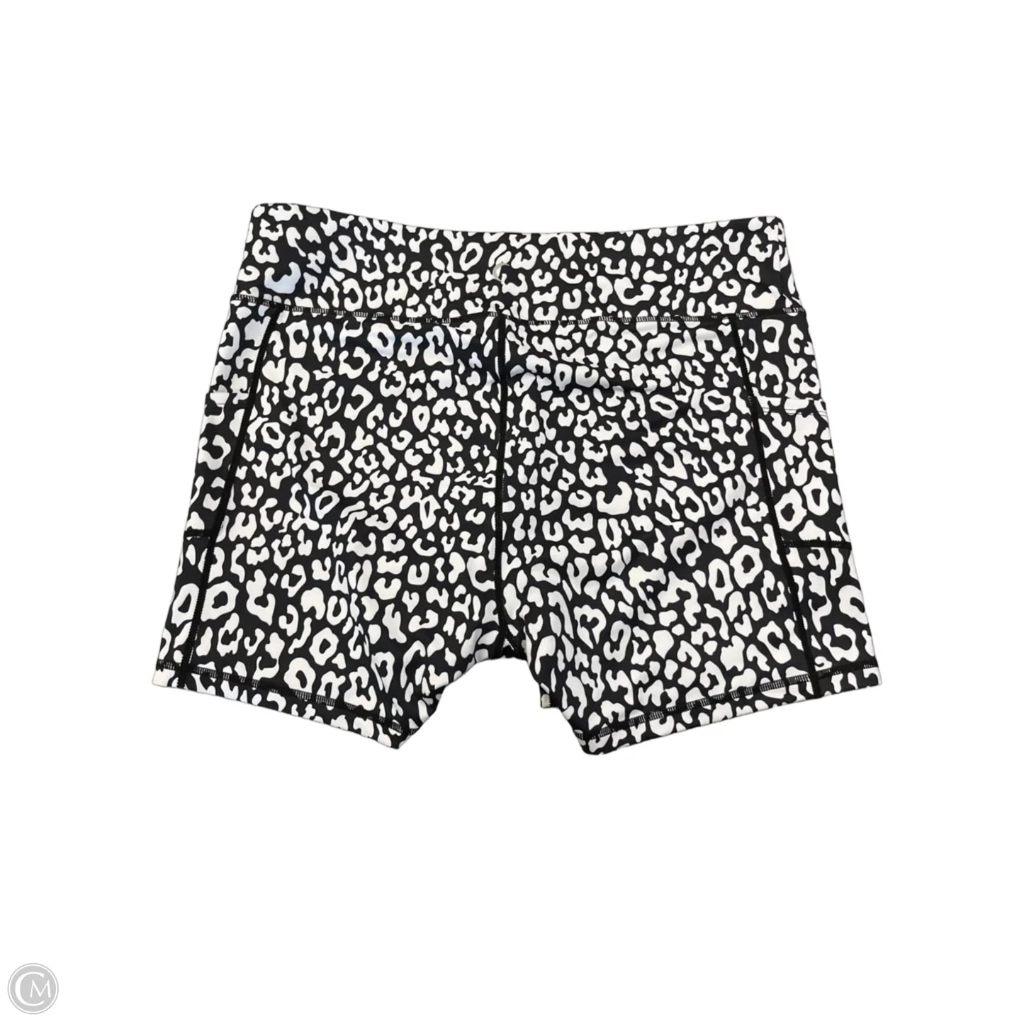 Athletic Shorts By Zyia In Leopard Print, Size: 1x
