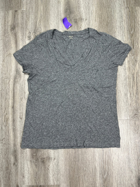 Grey Top Short Sleeve Basic Madewell, Size M