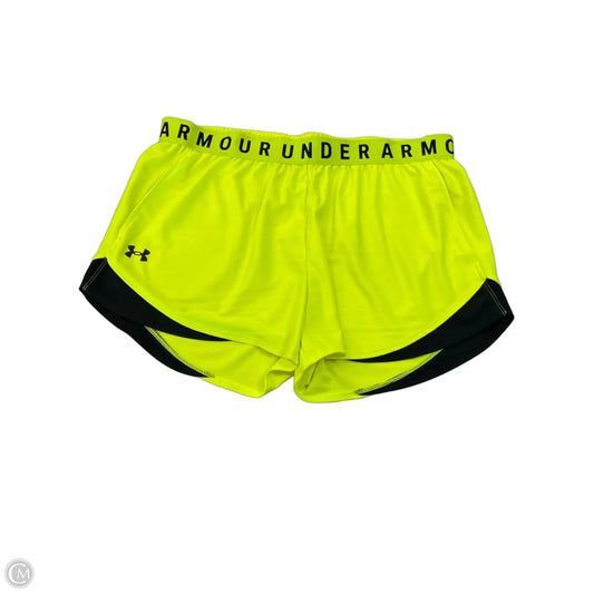 Athletic Shorts By Under Armour In Yellow, Size: Xl