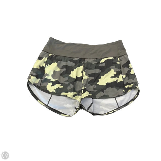 Athletic Shorts By Lululemon In Camouflage Print, Size: M
