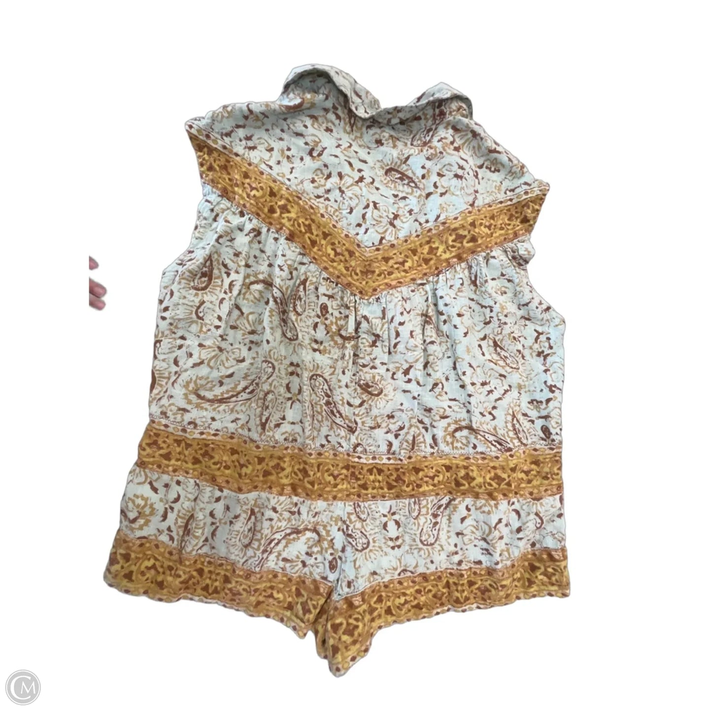 Romper By Free People In Paisley Print, Size: S