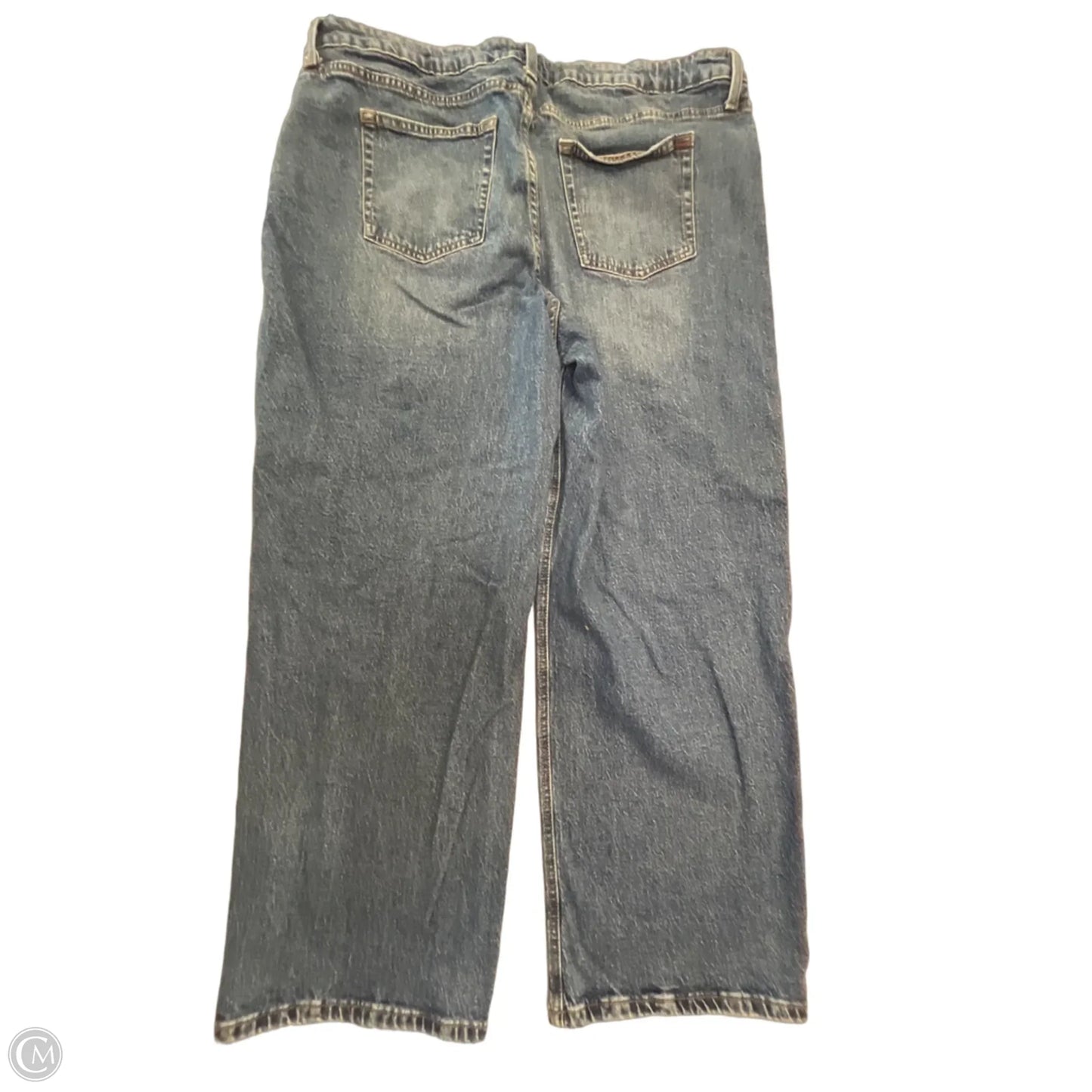 Jeans Straight By Edgely In Blue Denim, Size: 20