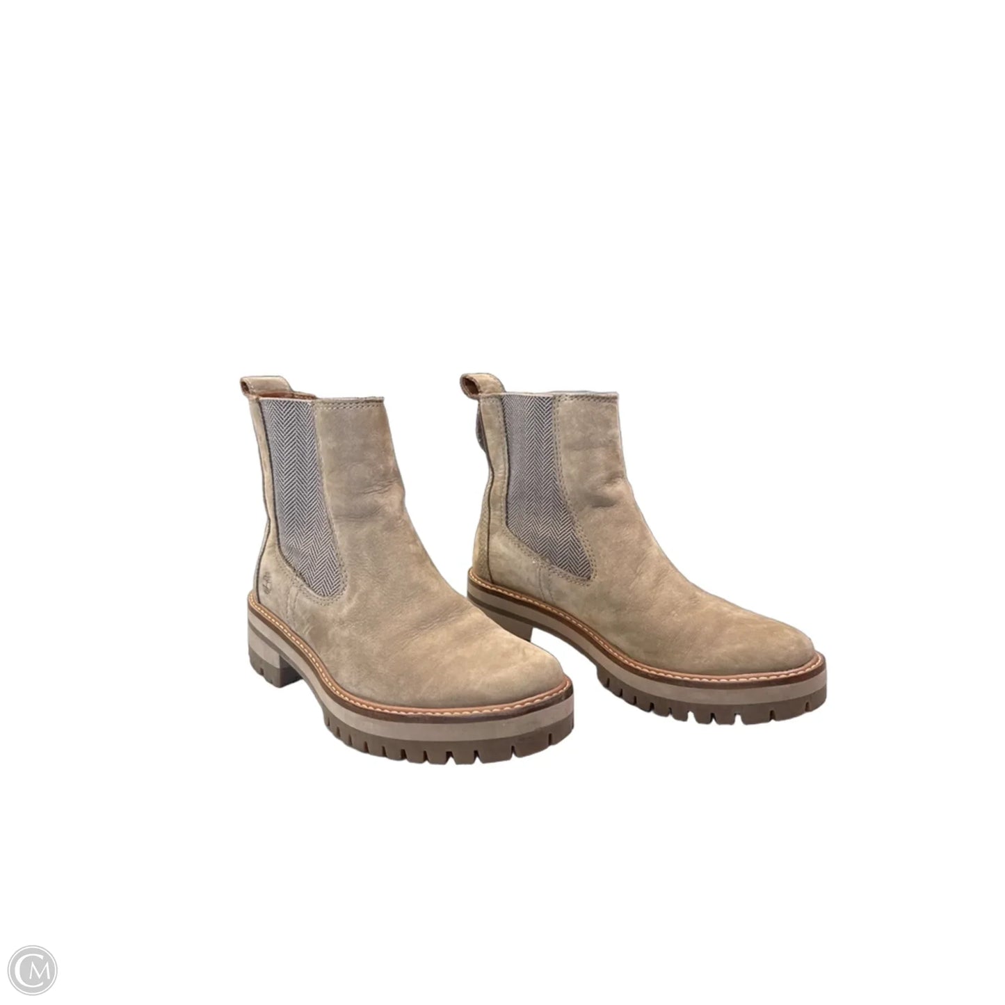 Boots Leather By Timberland In Taupe, Size: 7
