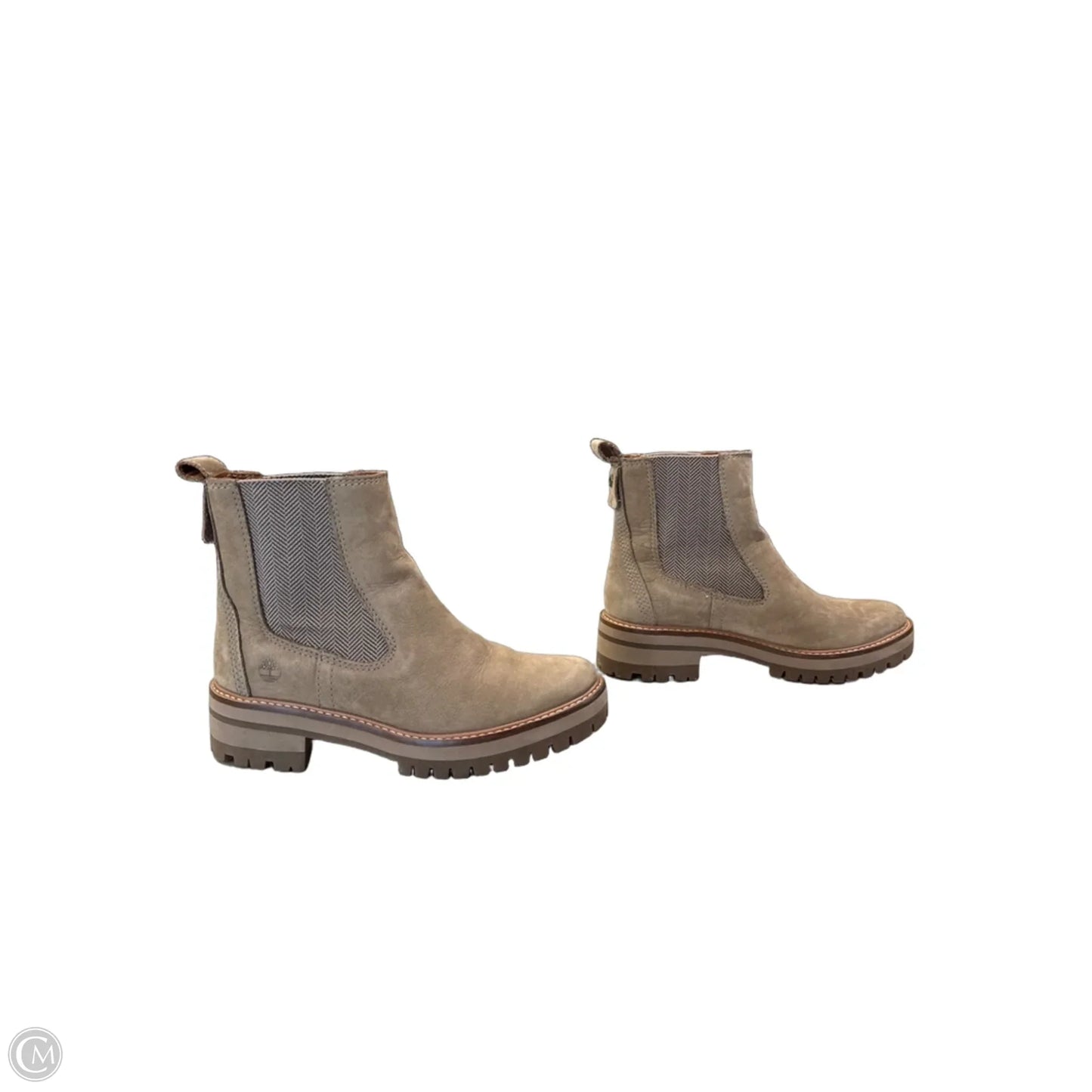 Boots Leather By Timberland In Taupe, Size: 7