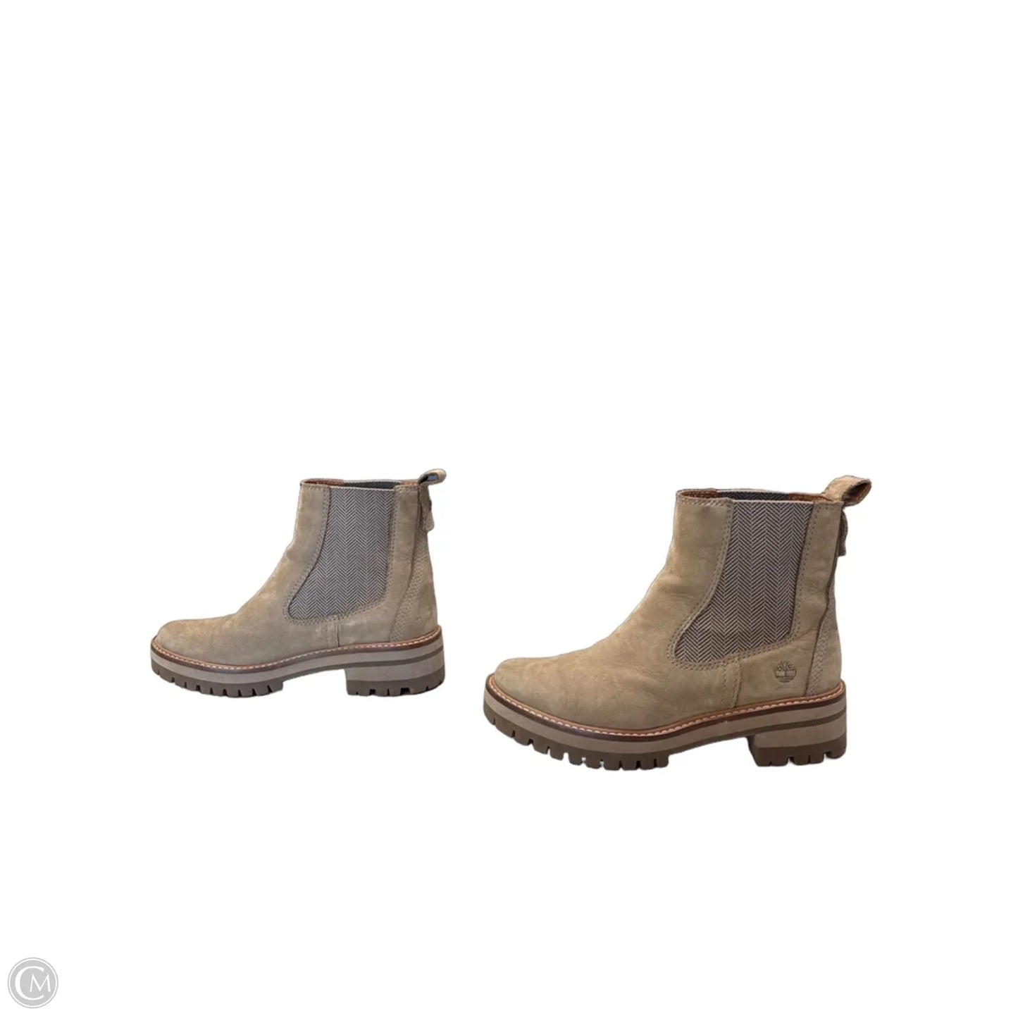 Boots Leather By Timberland In Taupe, Size: 7