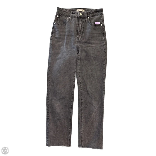 Jeans Straight By Madewell In Black Denim, Size: 0