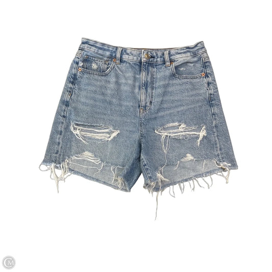 Shorts By American Eagle In Blue Denim, Size: M
