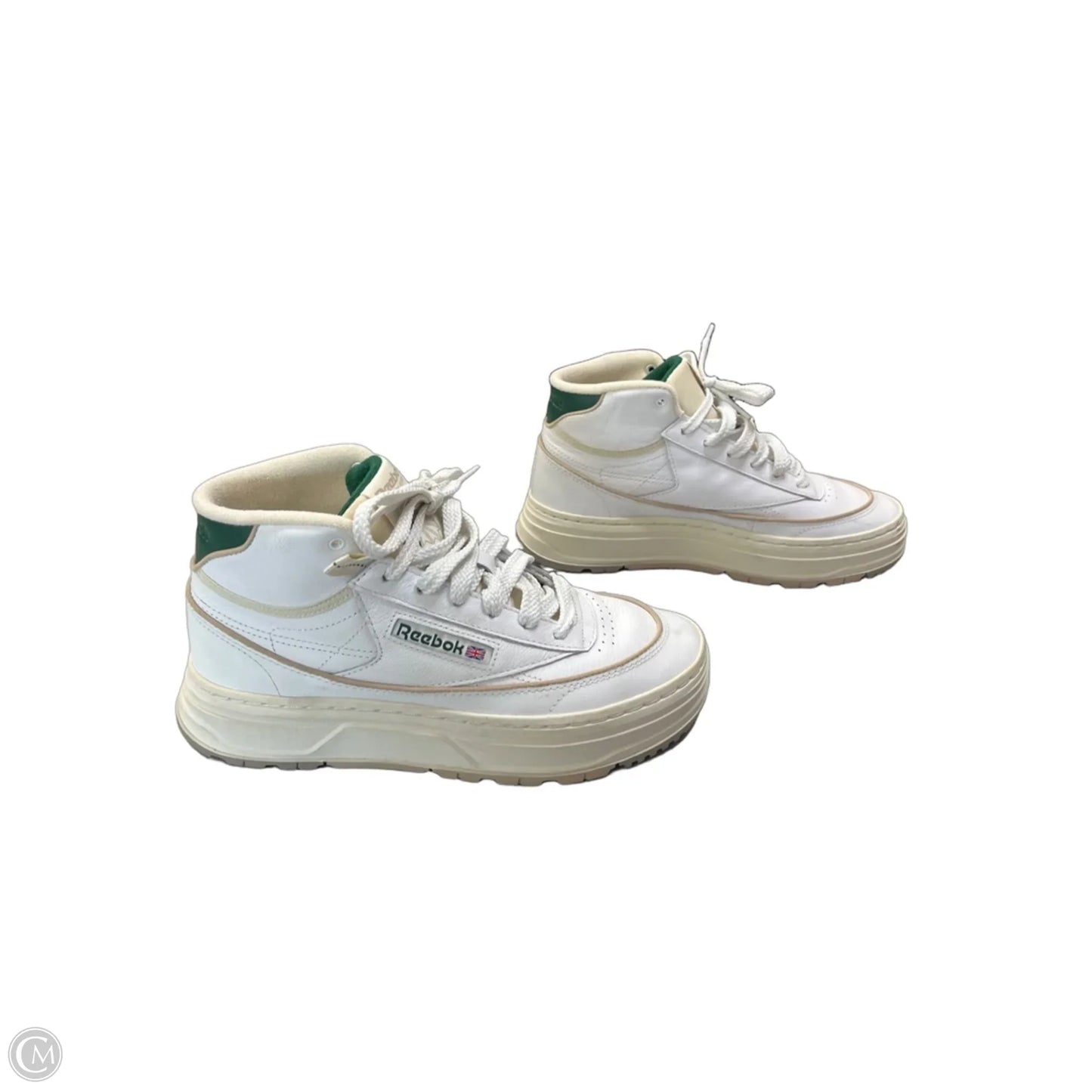 Shoes Sneakers Platform By Reebok In Green & White, Size: 7.5