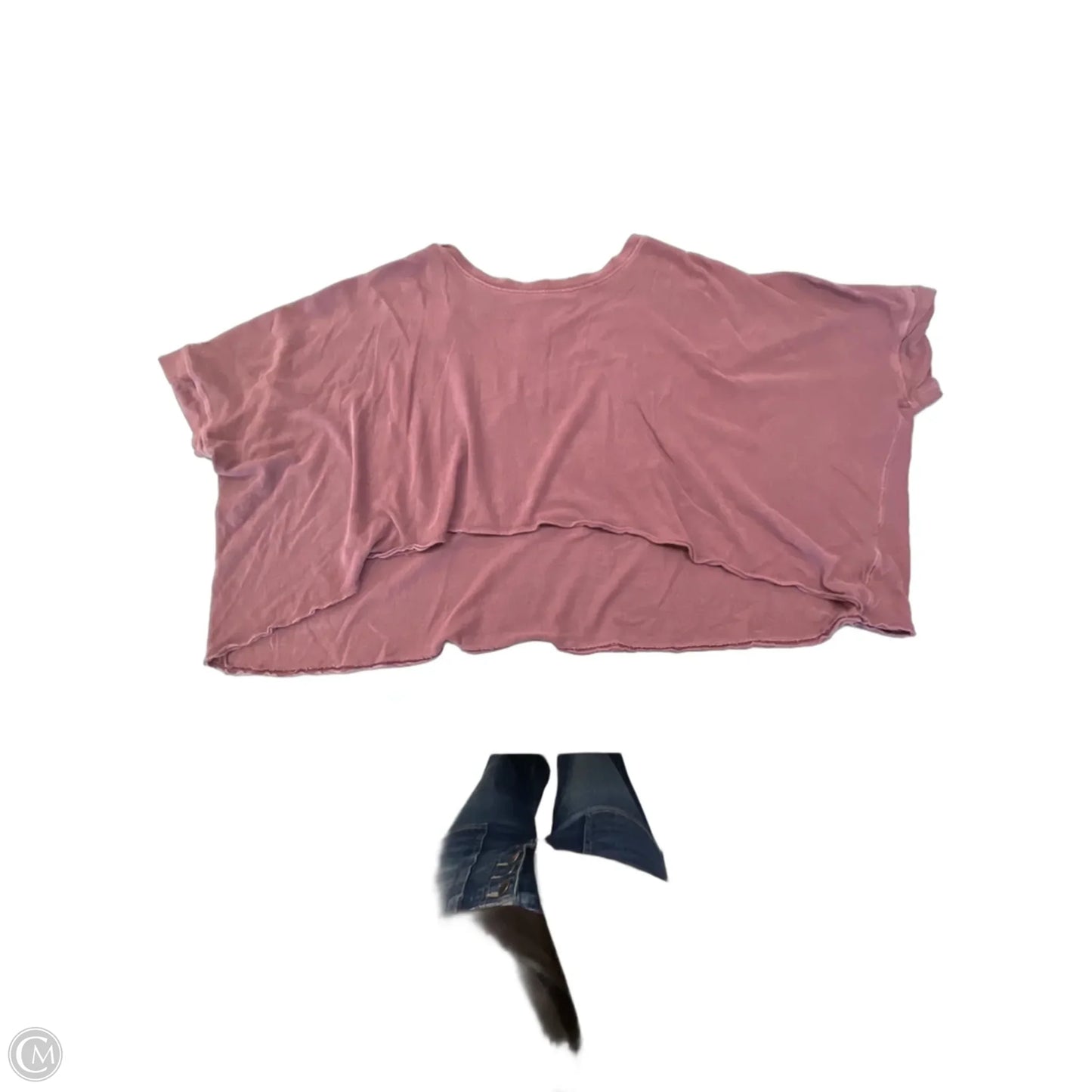 Top Short Sleeve By We The Free In Mauve, Size: S